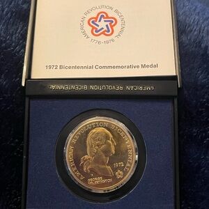 America revolution Bicentennial 1972 Commemorative Medal (bin A)